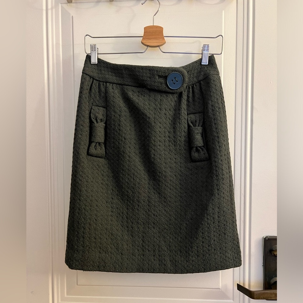 Hoss Intropia Anthropologie Button Skirt